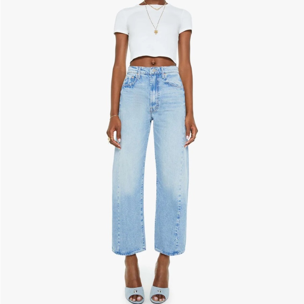 MOTHER The Half Pipe Ankle Jeans High Rise this is how I roll size lite wash 26